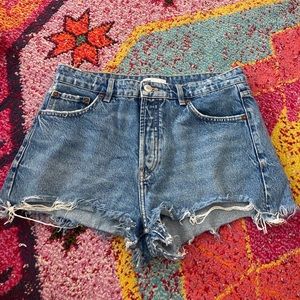 Zara High-Waisted Jean Shorts